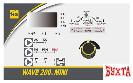 Сварочный инвертор HUGONG Wave 200 III Mini AC/DC