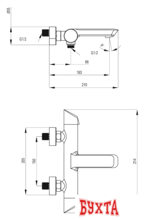 Смеситель Deante Arnika BQA 010M