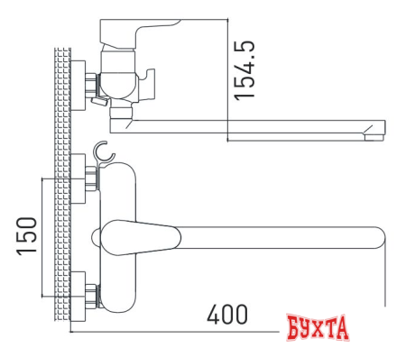 Смеситель Gross Aqua Space 7515288C-35L(F)