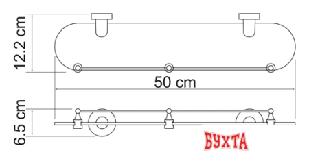 Мебель для ванных комнат Wasserkraft Полка К-4024