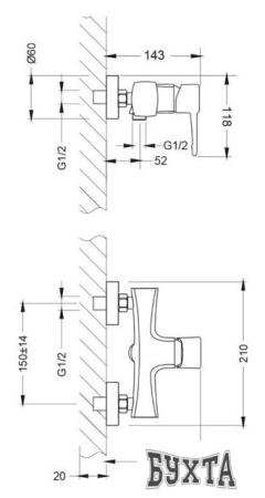 Смеситель Lemark Evitta LM0503C