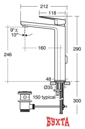 Смеситель Ideal Standard Tonic II [A6329AA]