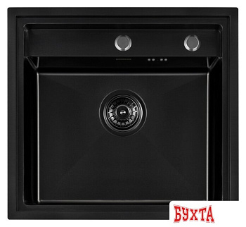 Кухонная мойка ARFEKA Eco AR 520*490 Black PVD Nano