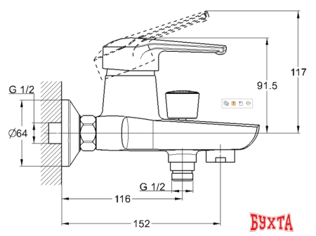 Смеситель Solone LUN3-A031