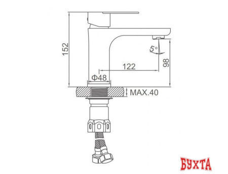 Смеситель Ledeme L71018