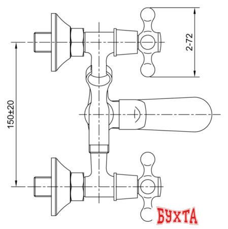 Смеситель Eleanti Opal 0402.896