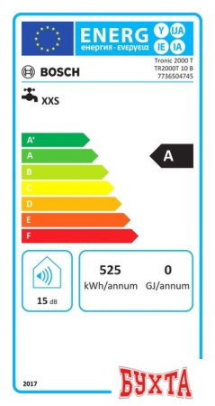 Накопительный электрический водонагреватель над мойкой Bosch TR2000T 10 T 7736504745