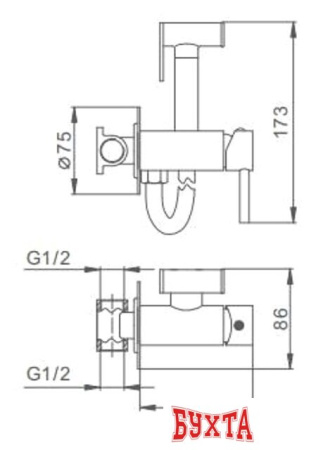 Гигиенический душ FRAP F7505-6