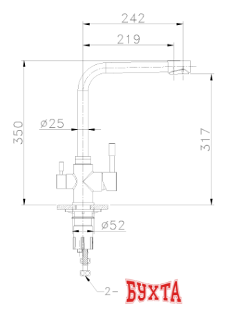 Смеситель Lemark EXPERT LM5060S