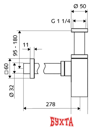 Сифон Schell Quad 015050699