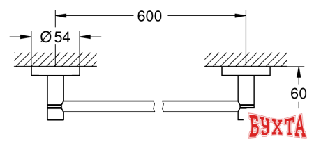 Держатель для полотенца Grohe Essentials 40366001