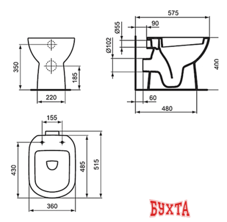 Унитаз Ideal Standard Tempo T328601