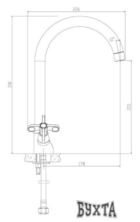 Смеситель Rossinka Silvermix RS42-72