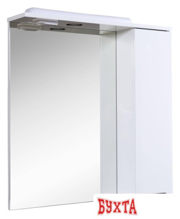 Мебель для ванных комнат Аква Родос Шкаф с зеркалом Квадро 70