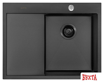 Кухонная мойка ARFEKA AF 650*505 R Black PVD Nano