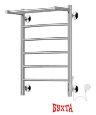 Полотенцесушитель TERMINUS Классик П6 с полкой электро (482x650)