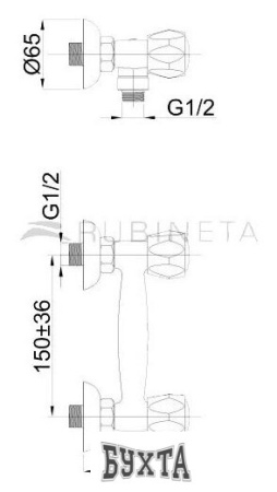 Смеситель Rubineta R-5/K Globo