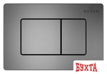 Унитаз подвесной Roxen Simple Compact в комплекте с инсталляцией StounFix Slim 6 в 1 954681 (кнопка: оружейная сталь)