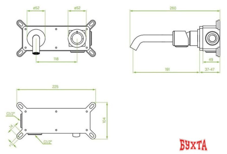 Смеситель Laveo Pretto BAO 022P