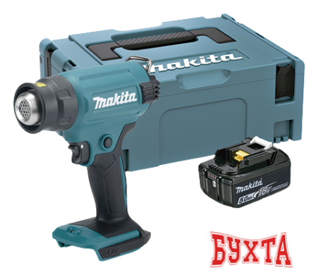 Промышленный фен Makita DHG180RT1J (с 1-им АКБ)