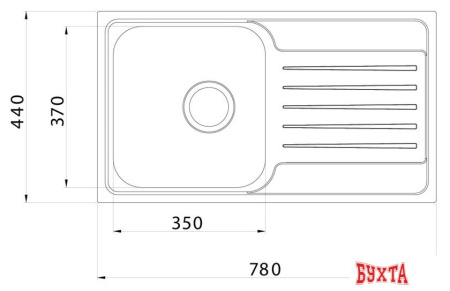 Кухонная мойка IDDIS Sound SND78SDi77