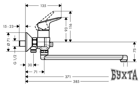 Смеситель Hansgrohe Logis 71402000