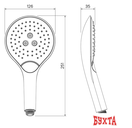 Душевая лейка IDDIS 0903F00i18