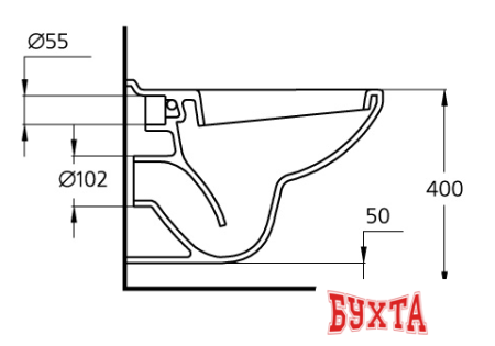 Унитаз Ideal Standard Eurovit W740601