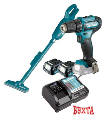 Наборы электроинструментов Makita CLX226X1 (шуруповерт, пылесос, 2 АКБ)