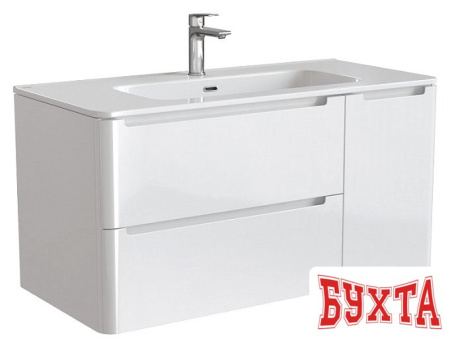 Мебель для ванных комнат IDDIS Тумба с умывальником Edifice 100 EDI10W1i95K (белый)