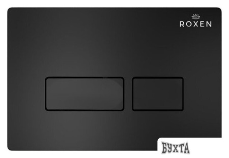 Унитаз подвесной Roxen Simple Compact в комплекте с инсталляцией StounFix Slim 6 в 1 921358 (кнопка: черный матовый)