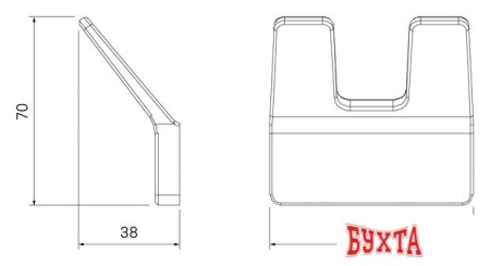 Крючок для ванны IDDIS Slide SLIBS20i41