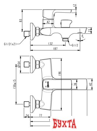 Смеситель Lemark Ursus LM7214BL