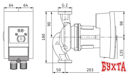 Циркуляционный насос Wilo Yonos MAXO-Z 30/0.5-12