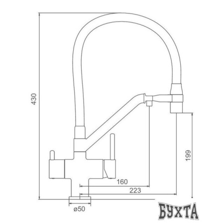 Смеситель Gappo G4398-89