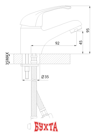 Смеситель Rossinka Silvermix A35-11