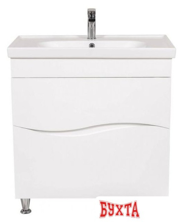 Мебель для ванных комнат Аква Родос Тумба Альфа 80 АР0002149 с умывальником Frame 80 (белый)