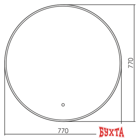 Мебель для ванных комнат Silver Mirrors Зеркало Плаза Д770 ФР-00002131