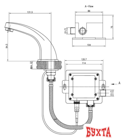 Смеситель Kaiser Sensor 38111