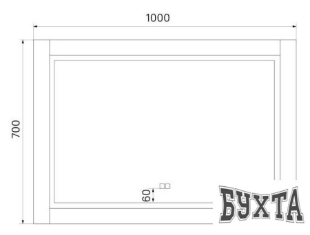 Мебель для ванных комнат IDDIS Зеркало Oxford ЗЛП112