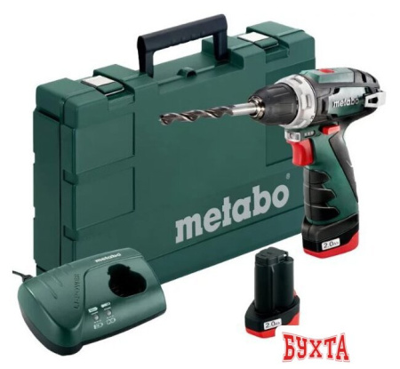 Дрель-шуруповерт Metabo PowerMaxx BS Basic 600080500 (с 2-мя АКБ 2 Ah)