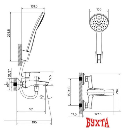 Смеситель IDDIS Ray RAYWT02i02