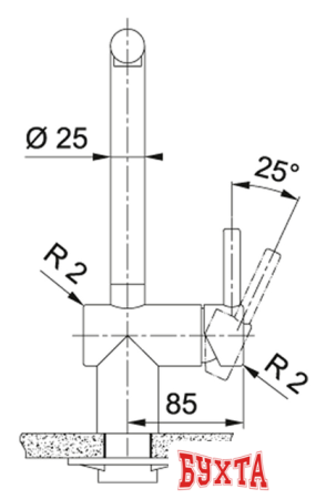 Смеситель Franke Atlas Neo Pull Out (черный)