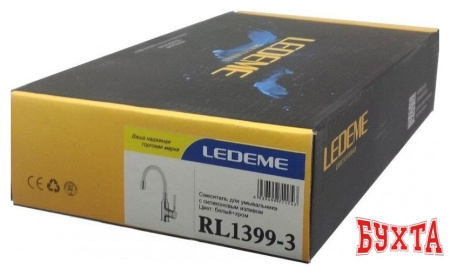 Смеситель Ledeme L1399-3 (хром/белый)