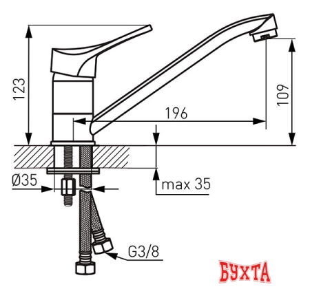 Смеситель Ferro Stilo BSL4