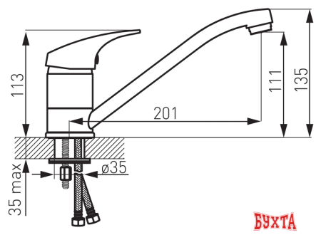 Смеситель Ferro One BFO4