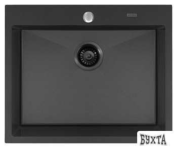 Кухонная мойка ARFEKA AF 600*505 Black PVD Nano