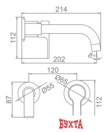 Смеситель Ledeme L1003-1