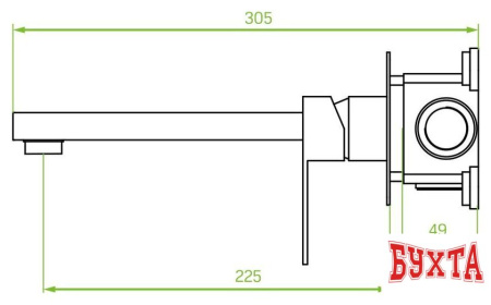 Смеситель Laveo Kvadrato BLQ 722P