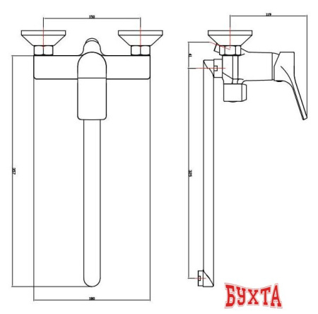 Смеситель Esko Eiger EG 31